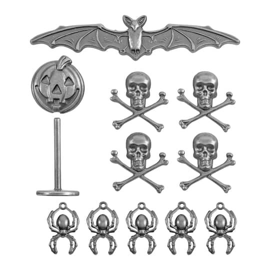 Tim Holtz® Idea-Ology Halloween Icon Metal Adornments, 12ct.